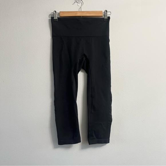 Athleta High Waist Power Through Mesh Legging Pants Work Out Athleisure Wear SM - Picture 2 of 10